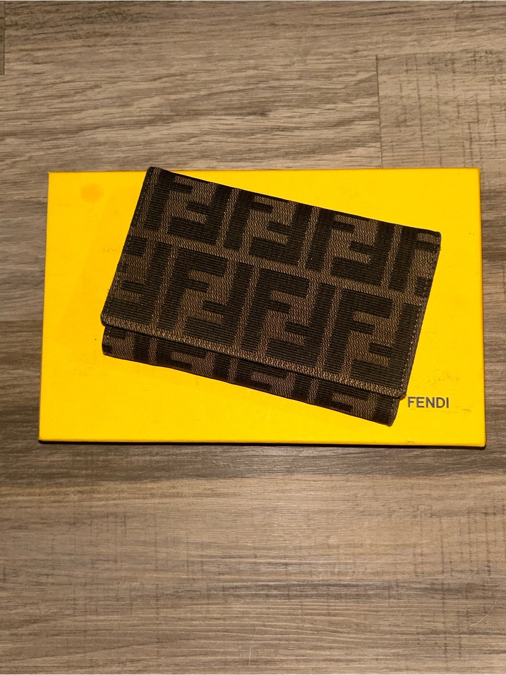 Fendi Brown Zucca Canvas Continental Wallet